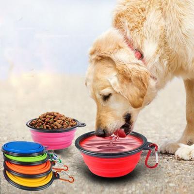 China Sustainable Amazon Sells Eco-Friendly Plastic Bowls Portable Dog Bowls Collapsible Water Bowls Pet Food Bowls for sale