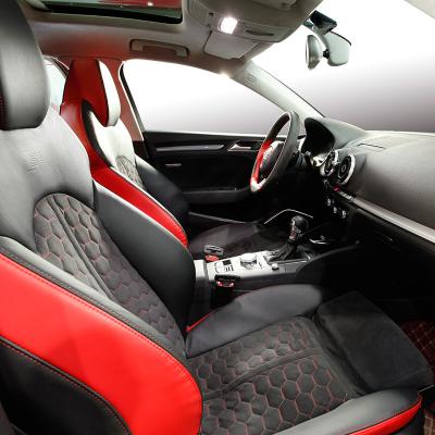 China Custom Fit Diamond Pattern High Standard Nylon Sports PVC Car Seat Cover for sale