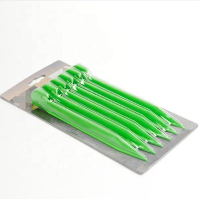 China Durable Blister Packed Tent Pegs Plastic Tent Stakes For Outdoor Picnic Camping for sale