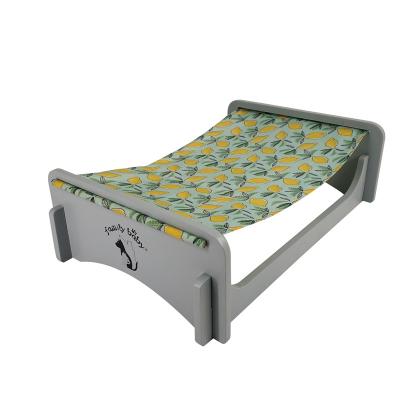 China Sustainable Manufacturer wholesale stable state  cat hammock with fabric on the top pet hammock for sale