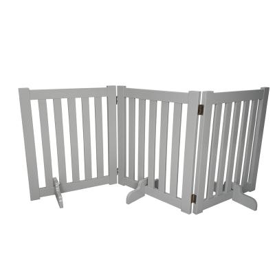 China Sustainable Manufacturer hot selling Wooden Dog Gate for The Home Indoor Folding Pet Fence for sale