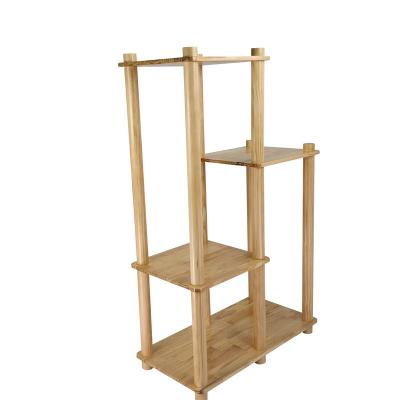 China Sustainable Manufacturer wholesale solid wooden cat tree cute design cat climbing tree for sale