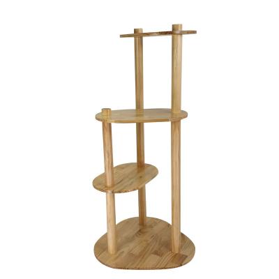 China Sustainable Manufacturer wholesale hot selling big wooden scratcher tower cat tree house for sale