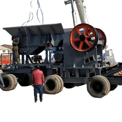 China Mobile stone rock jaw crushing factory Mini Stone Jaw Crusher Machine for sale price for sale