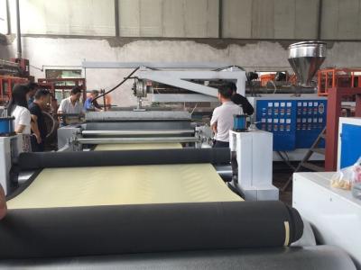 China Van de Machinepvc van de Uitdrijvingslaminering het Schuimdocument Machine de achter elkaar van de Bladlaminering Te koop