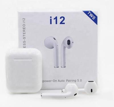 China Touch Control Most Popular Headphones Products In US Europe Wireless BT 5.0 Mini Auriculares Sports No Wire Earphone tws i12 earbuds for sale