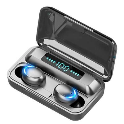 China 4 Hours Play Time Earbuds F9 TWS 5.0 Earphone Digital Display BT Earbuds Audifonos F9-5 F9-5c Stereo Wireless Headset With 2000mAh Power Bank for sale