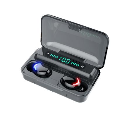 China 4 Hours Play Time Earbuds F9 TWS 5.0 Sport Digital Electric Battery Show Waterproof Earbuds Earphone With Charging Box 2000mAh Power Bank for sale