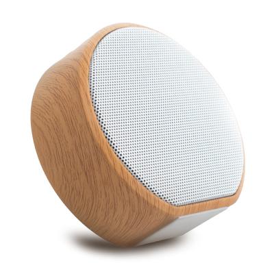 China A60 radio fm color alarm christmas gift amazon wireless wooden speaker cheap portable round kids wireless small retro speaker for sale