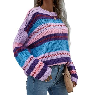 China Custom Anti-wrinkle V-Neck Knitwear Madame Knitted Pullover Women Loose Cashmere Sweater for sale