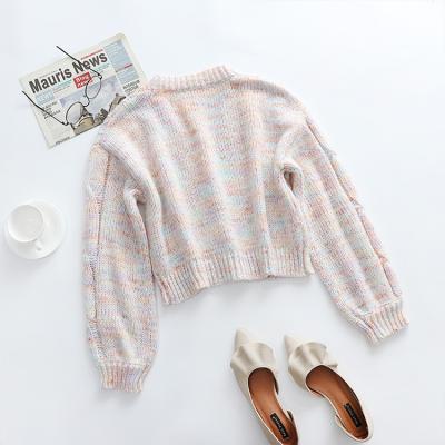 China Anti-Shrink Cable Knit Cropped Cardigan Checkerboard Ladies Cardigan Sweaters Two Piece Set for sale