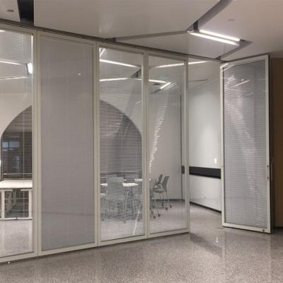 China Germany Type75 Modern Double Glazed Partition Movable Office Glass Wall Partitions for sale