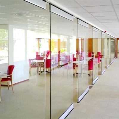 China Contemporary Movable Door Frame Glass Aluminum Wall Partition For Meeting Room for sale