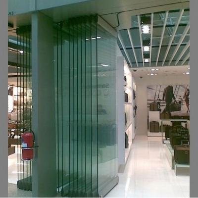 China Contemporary villa office room divider aluminum frameless glass folding door for sale