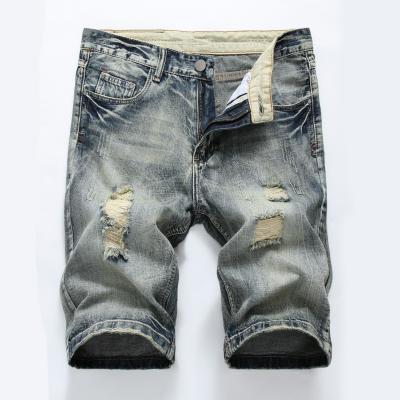 China Summer QUICK DRY high quality denim shorts male jeans men shorts skinny men young pants jeans for sale