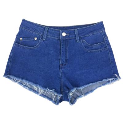 China Wholesale Fashion QUICK DRY High Waist Embroidered Patch Women's Denim Shorts for sale