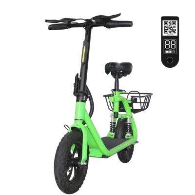 China Unisex Foldable Electric Bicycle 10ah Battery Waterproof Two Wheel Adult Electric Scooter With 12 Inch Wheel for sale