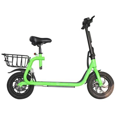 China 12 Inch Unisex Portable Electric Folding Scooters With Powerful Seat Cheap Price for sale