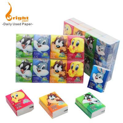 China Wholesale Custom Package Ultra Soft Pocket Mini Facial Tissue Paper Handkerchief for sale