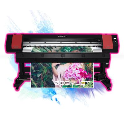 China Original factory best vinyl sticker printers zoomjet 1.6m 1.8m Printhead XP600 Eco Cloth Digital Large Format Solvent Printer for sale