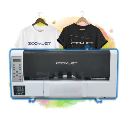 China Garment Shops Zoomjet 30cm Pet A3 Film Printer Transfer Dtf T-shirt Printing Machine With White Ink Circulatory System for sale