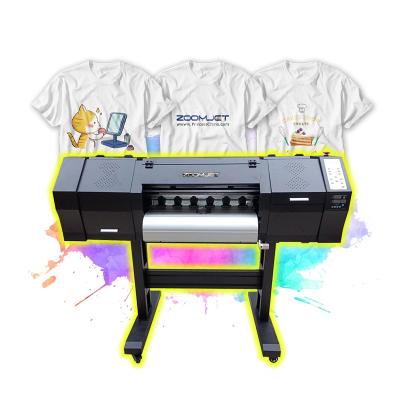 China Garment Shops Zoomjet Straight To Film 2 Piece I3200 Xp600 Heads T-shirt Printer Machine Dtf Printer 70cm Width for sale