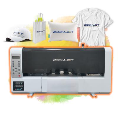 China Garment Shop Zoomjet Fast Speed ​​Xp600 Printhead Mini Dtf Printer For Small Size T Shirt for sale