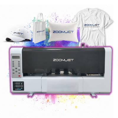 China Garment Shops Custom A3 30cm Dtf Pet Film Printer 5color Cmykw T-shirts Digital Inkjet Printer for sale