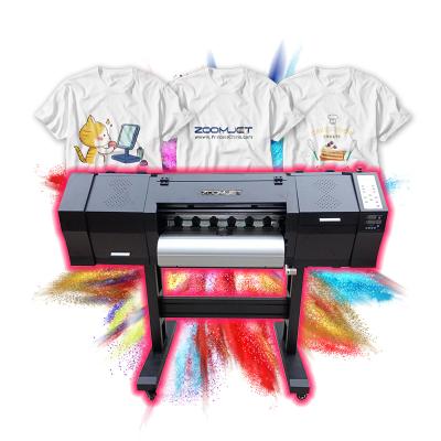 China Garment Shops Dtf Hot Sale T-shirts Custom Printer With 60cm 4 Heads I3200 For Printing Garments for sale