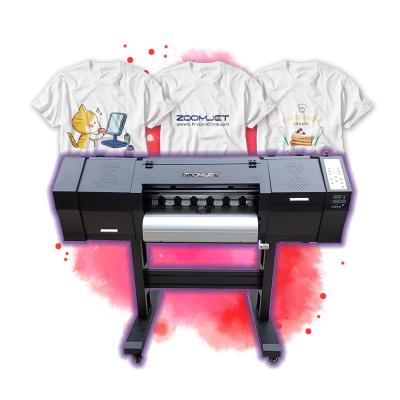 China Garment Shops Fast Speed ​​Digital T Shirt Inkjet Machine 60cm Dtf Printer With 4 Head I3200 for sale