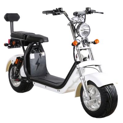 China Warehouse unisex European MacEV 60v12ah 20ah lithium battery removable electric scooter citycoco 1500w for sale