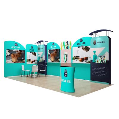 China Factory Supply 3x6 Portable Fabric Tube Aluminum Stand Exhibition Booth Stand for sale