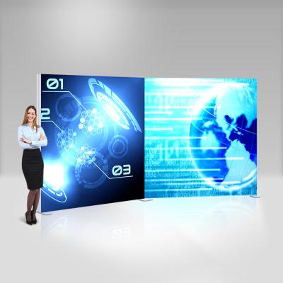 China Mobile phone shops/brand clothing stores/retail markets/exhibitions fabric light box outdoor or indoor advertising light box free standing fabric light box display for sale