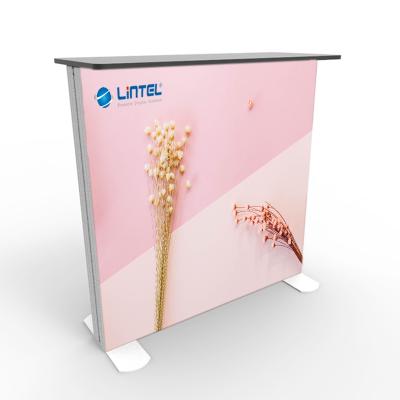 China Mobile phone stores/brand clothing stores/retail markets/exhibitions plastic noise light box stand tables mobile seg promotion table counter for sale