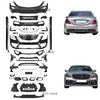 China Hot Sale Plastic Body Kit For Mercedes-Benz W222 S320 S350 S400 S420 S430 S450 S500 14-20 S Class Update To Sport AMG S63 Style for sale