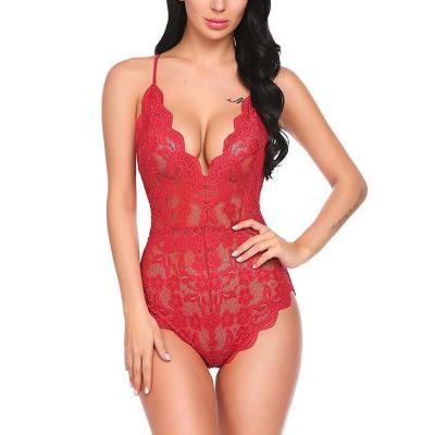 China Wholesale Sexy Mature Woman Lingerie Multiple Colors Lace Up Jumpsuits For Mature Women Underwear Hot Sexy Lingerie Women Jumpsuits for sale