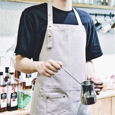 China Whosale Customized Durable Chef Kitchen Polyester Aprons For Men for sale