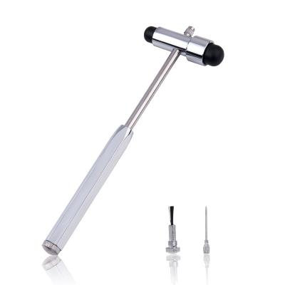 China Zinc Alloy Reflex Testing Hammer With Needle And Brush For Neurological Diagnosis for sale