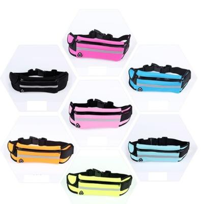 China With Pocket Factory Price Wholesale Running Sports Waist Bag Waterproof Travel Sports Waist Pack Fitness Pouches With Zipper And Hidden Pack for sale