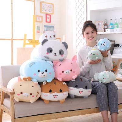 China Plush IN THE RUNNING Soft Cute Animal Hamster Stuffed Plush Toy Kawaii Cartoon Plushie Plush Pillow Panda Deer Dinosaur Pig Panda Pig Elephant for sale