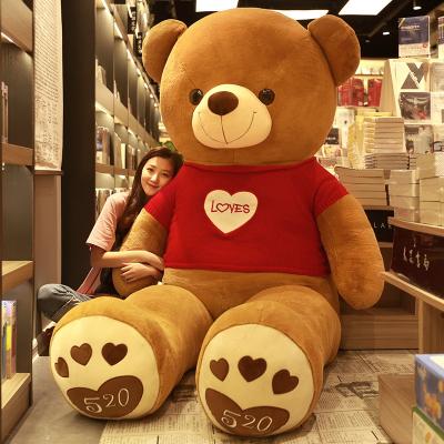 China Plush IN THE RUNNING plushie soft cute plush kawaii animal pillow cushion stuffed giant costume ribbon big teddy bear plush toy for sale