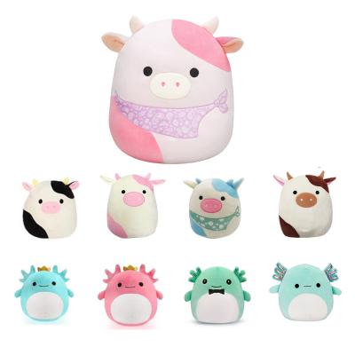 China Plush 8 12 16 Inch Squishy Squishy Squishy Mallow Purple Axolotl Plush Stuffed Toy Pink Cat Cow Rabbit Bee Squishmellow Unicorn Animal for sale