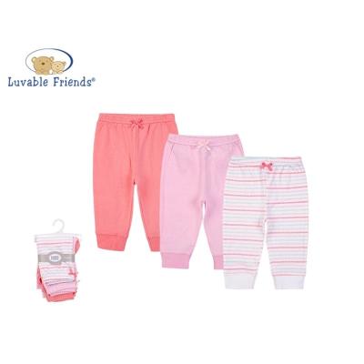 China Luvable Friends Breathable Pants Set - 3 PK Baby Pants 100% Cotton No.56954 for sale