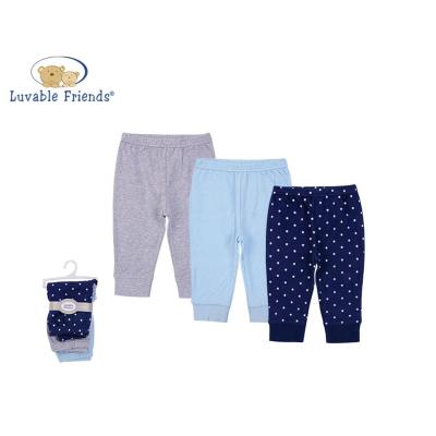 China Luvable Friends Breathable Pants Set - 3 PK Baby Boy Pants 100% Cotton No.56982 for sale