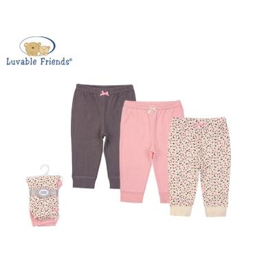 China Luvable Friends Breathable Pants Set - No.56938 3 PK Baby Pants 100% Cotton for sale