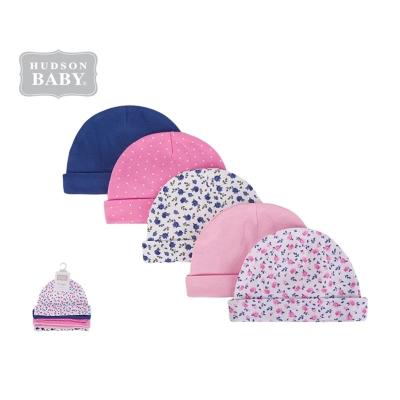 China Hudson Baby Hat Set 5 PK 52326CH Breathable 100% Cotton Baby Hat No. 5 for sale