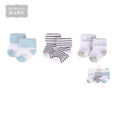 China Hudson Baby Newborn Rubber Socks Cute Baby Boy Socks Anti-skid Hot Sale for sale