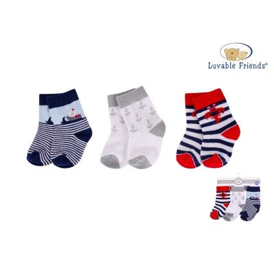 China Luvable Friends Fashionable Socks Set 3PK- Baby Socks With Non-slip Cotton No.00419CH for sale