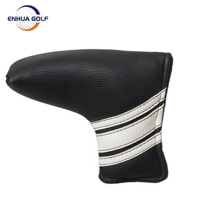 China PU Leather+fleece Customized Factory Wholesale Vintage PU Blade Leather Headcover Putter for sale