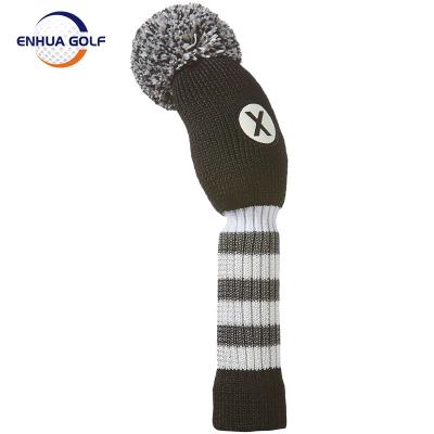 China Wholesale Wool Customization Wool Golf Knitting Vintage Knit Headcover Hybrid for sale